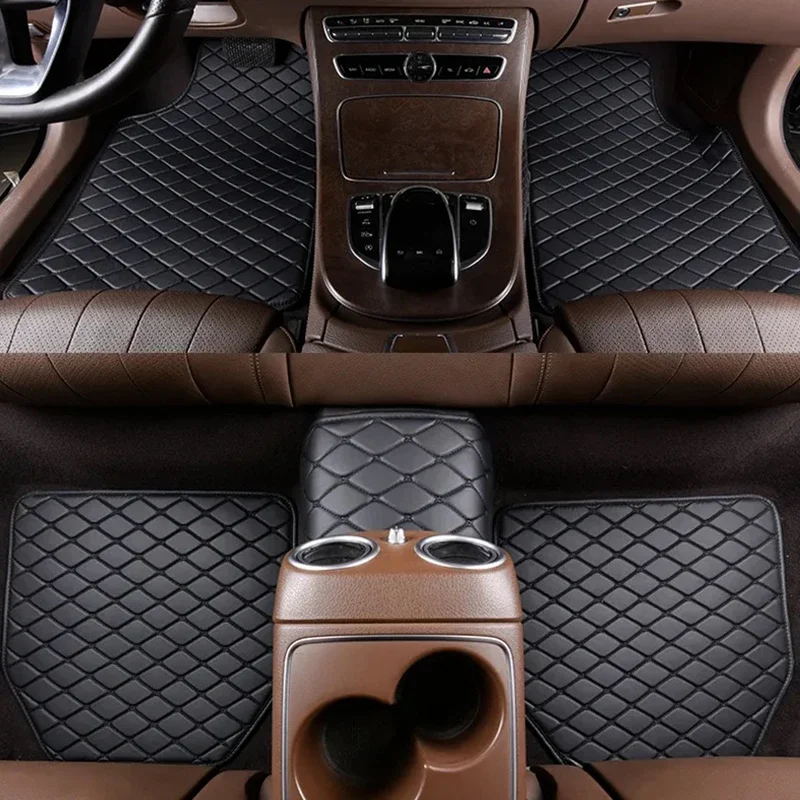 Car Floor Mat Rubber - Car Floor Mats 5Pcs PU Leather