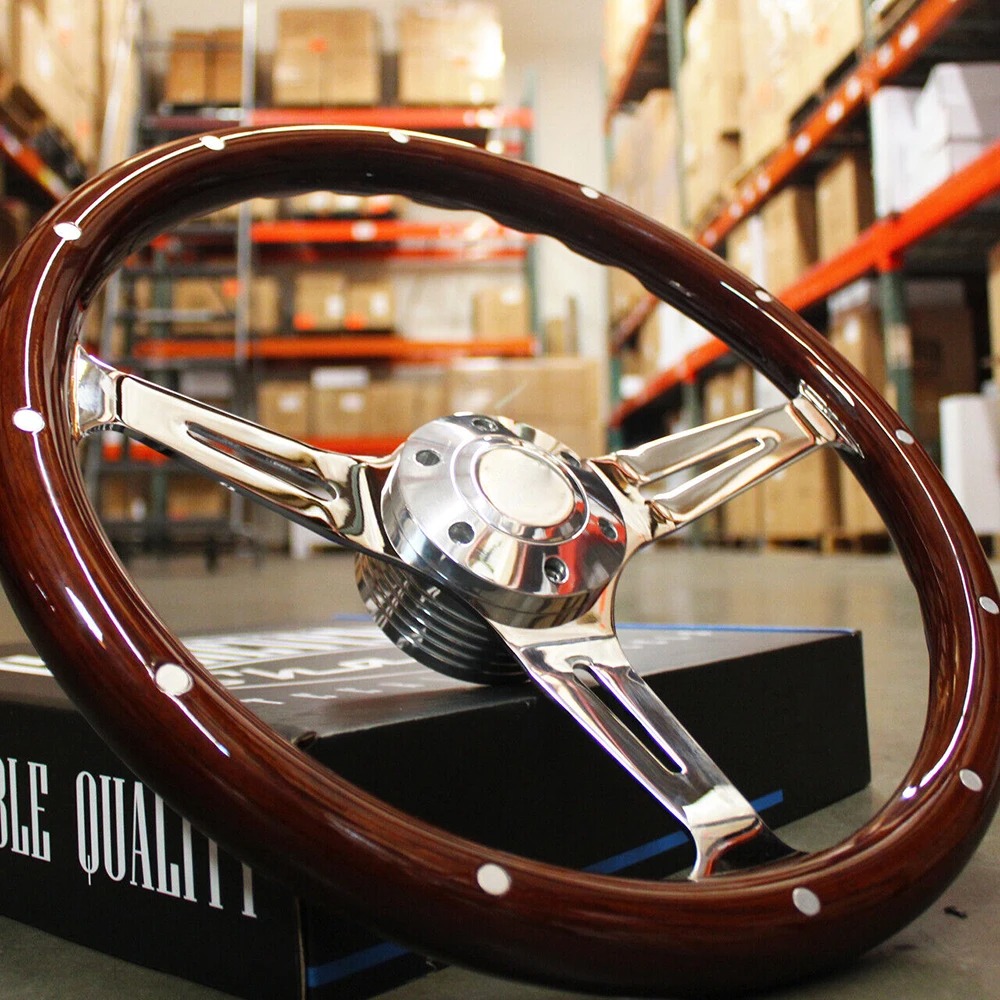 Car Accessories For Steering Wheel - Car Universal Decorative Personalized Classic Wood