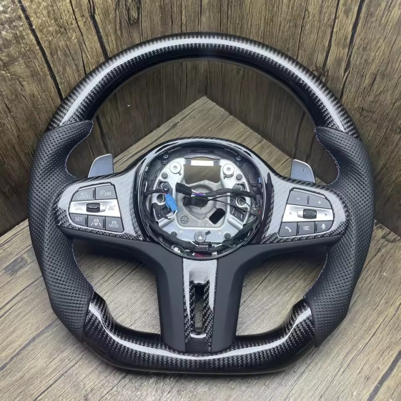 Car Accessories For Steering Wheel - Car Steering Wheel Carbon Fiber Leather