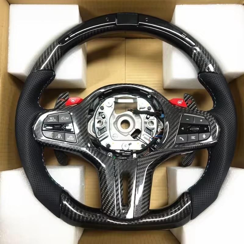 Car Accessories For Steering Wheel - Car Steering Wheel Carbon Fiber Leather