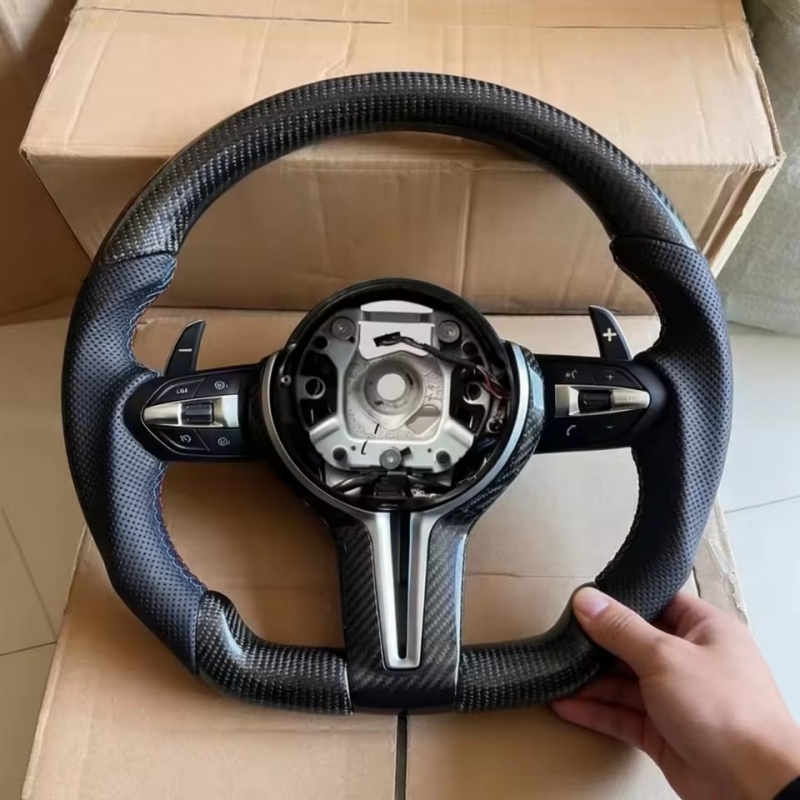 Car Accessories For Steering Wheel - Car Steering Wheel Carbon Fiber Leather