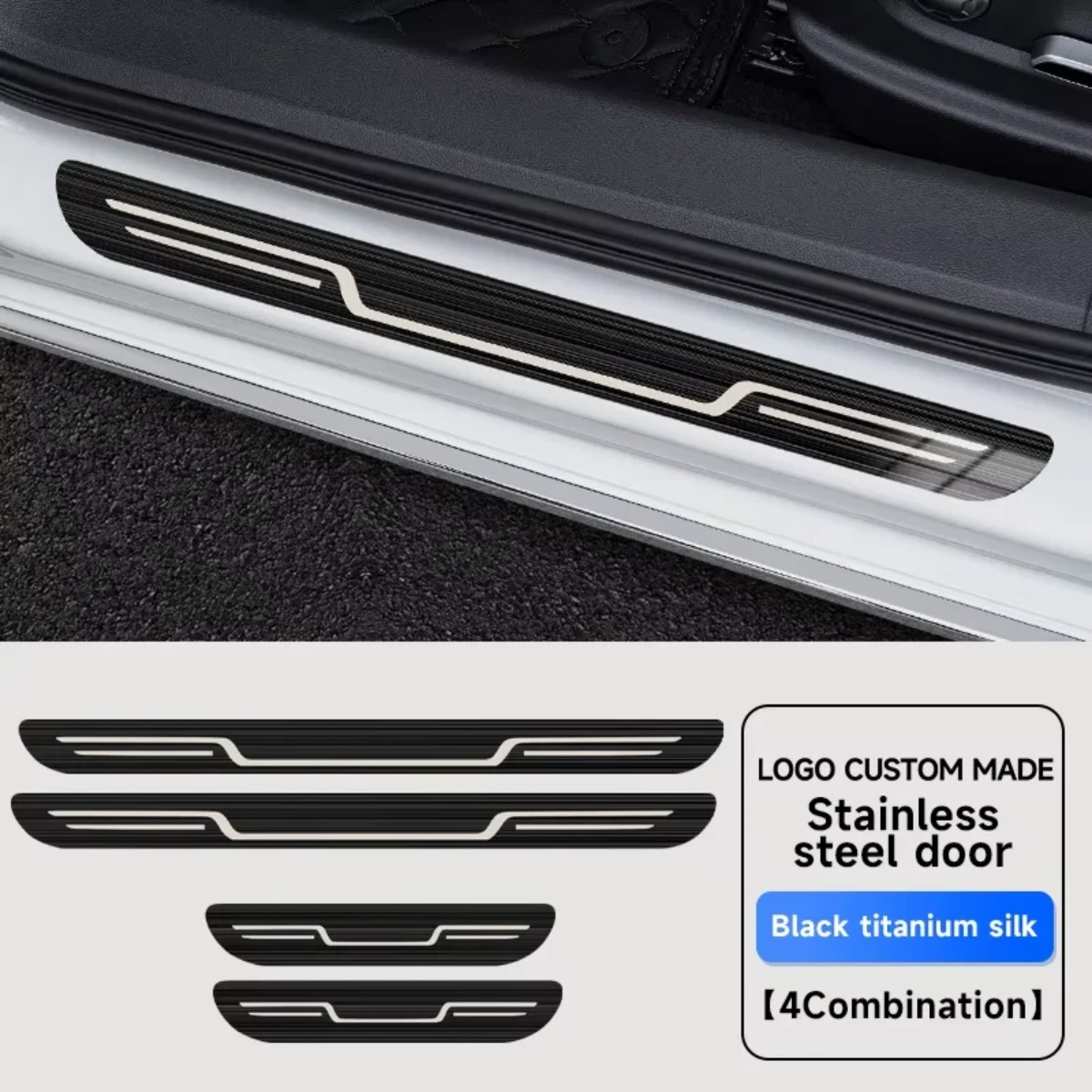 Car Accessories You Need - Car Door Sill Strip Stainless Steel
