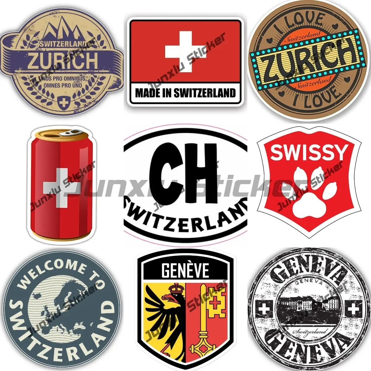 Swissy Sticker Circular Seal S - Car Accessories Zurich ulasan dan harga