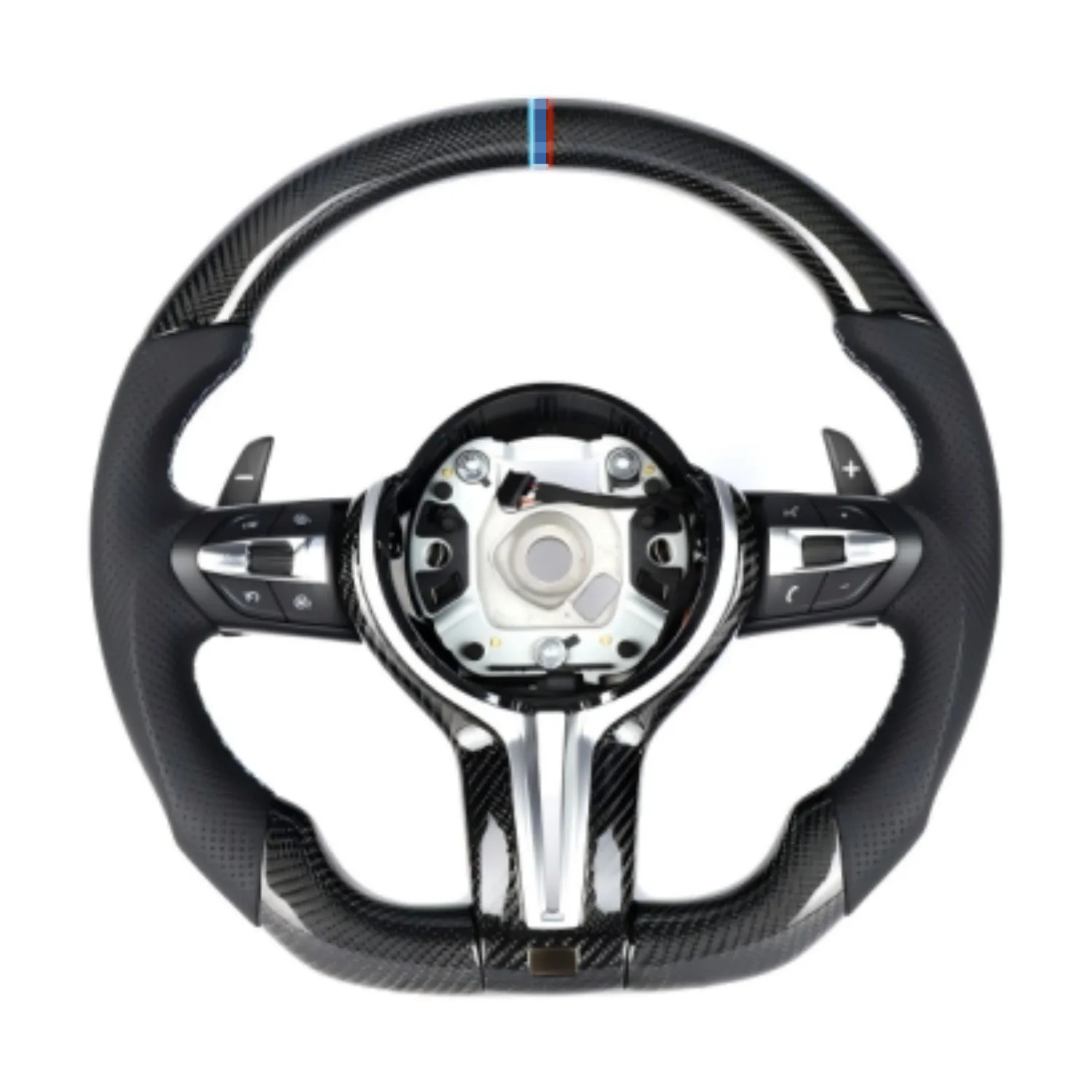 Real Carbon Fiber M Sport Stee - Car Accessories For Steering Wheel ulasan dan harga