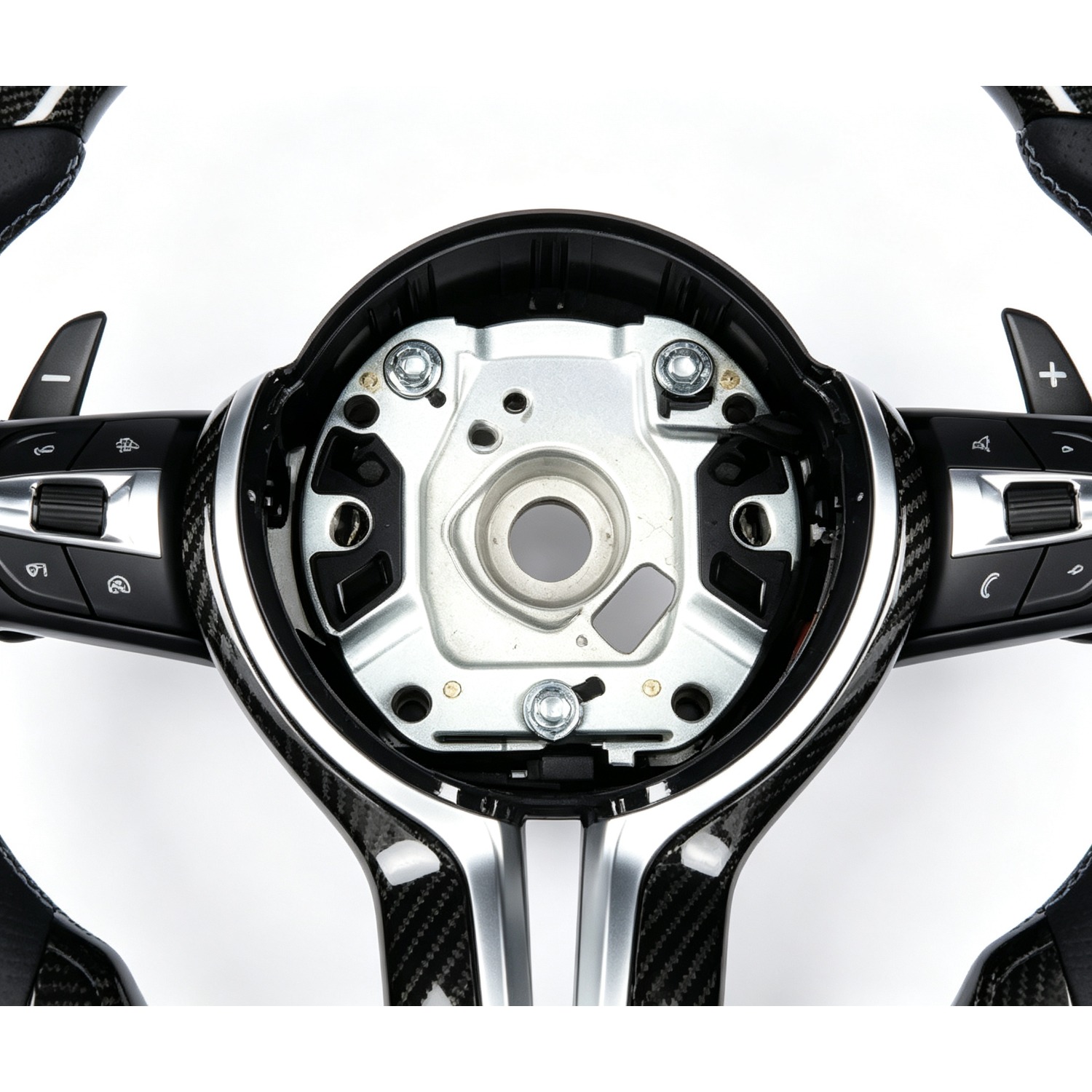 Real Carbon Fiber M Sport Stee - Car Accessories For Steering Wheel ulasan dan harga