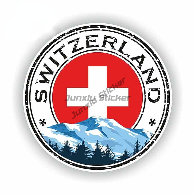 Swiss Alps Switzerland Flag St - Car Accessories Zurich ulasan dan harga