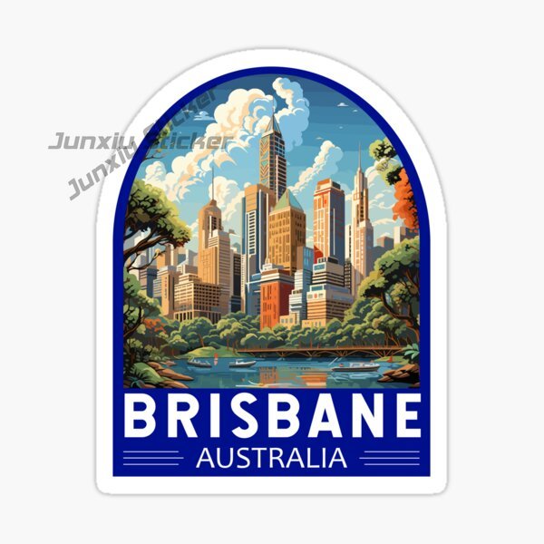 Australia BRISBANE Flag Vinyl  - Car Accessories Brisbane ulasan dan harga