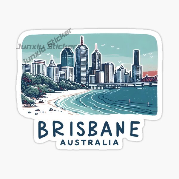 Australia BRISBANE Flag Vinyl  - Car Accessories Brisbane ulasan dan harga