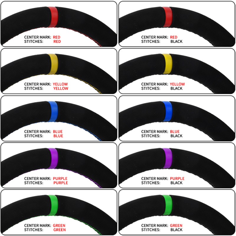 Suede Racing Steering Wheel Su - Car Accessories For Steering Wheel ulasan dan harga