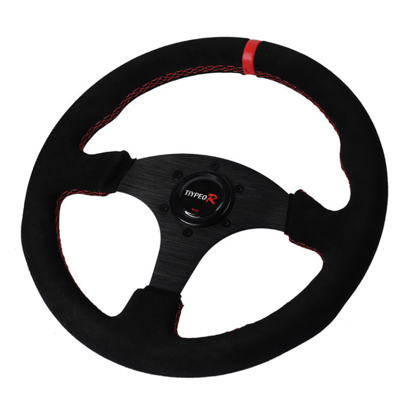 Suede Racing Steering Wheel Su - Car Accessories For Steering Wheel ulasan dan harga