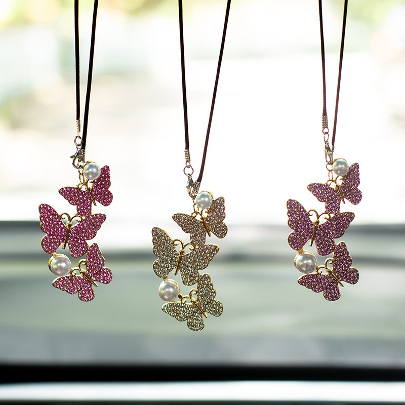 Butterfly Car Hanging Pendant  - Car Accessories Must Have ulasan dan harga