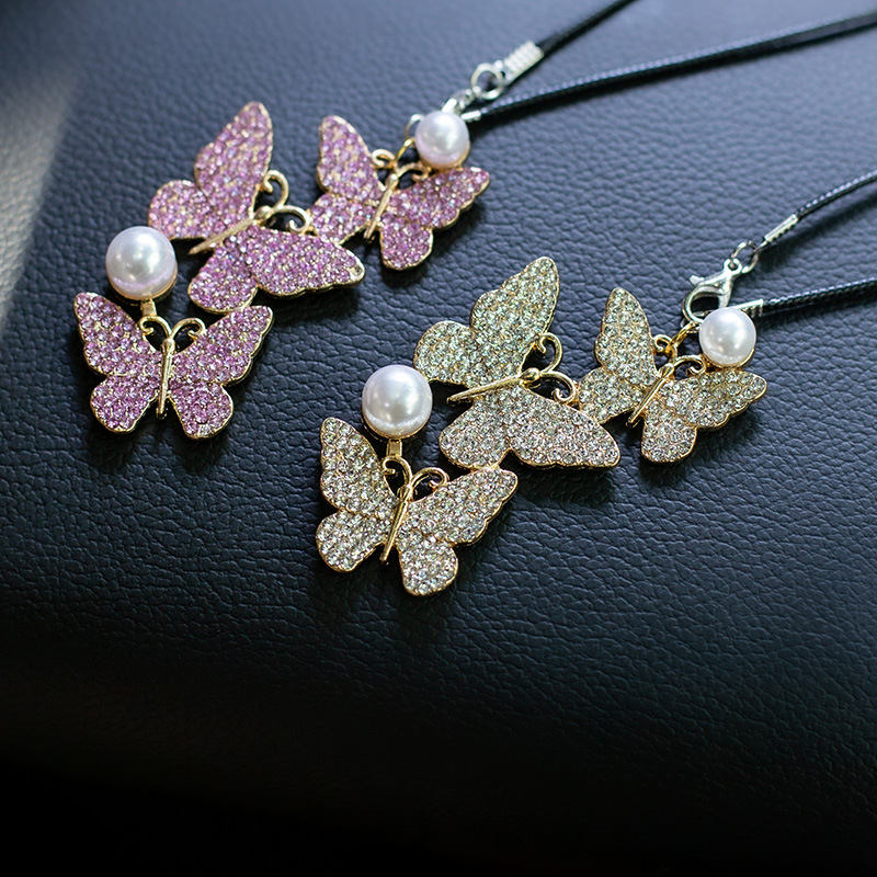 Butterfly Car Hanging Pendant  - Car Accessories Must Have ulasan dan harga