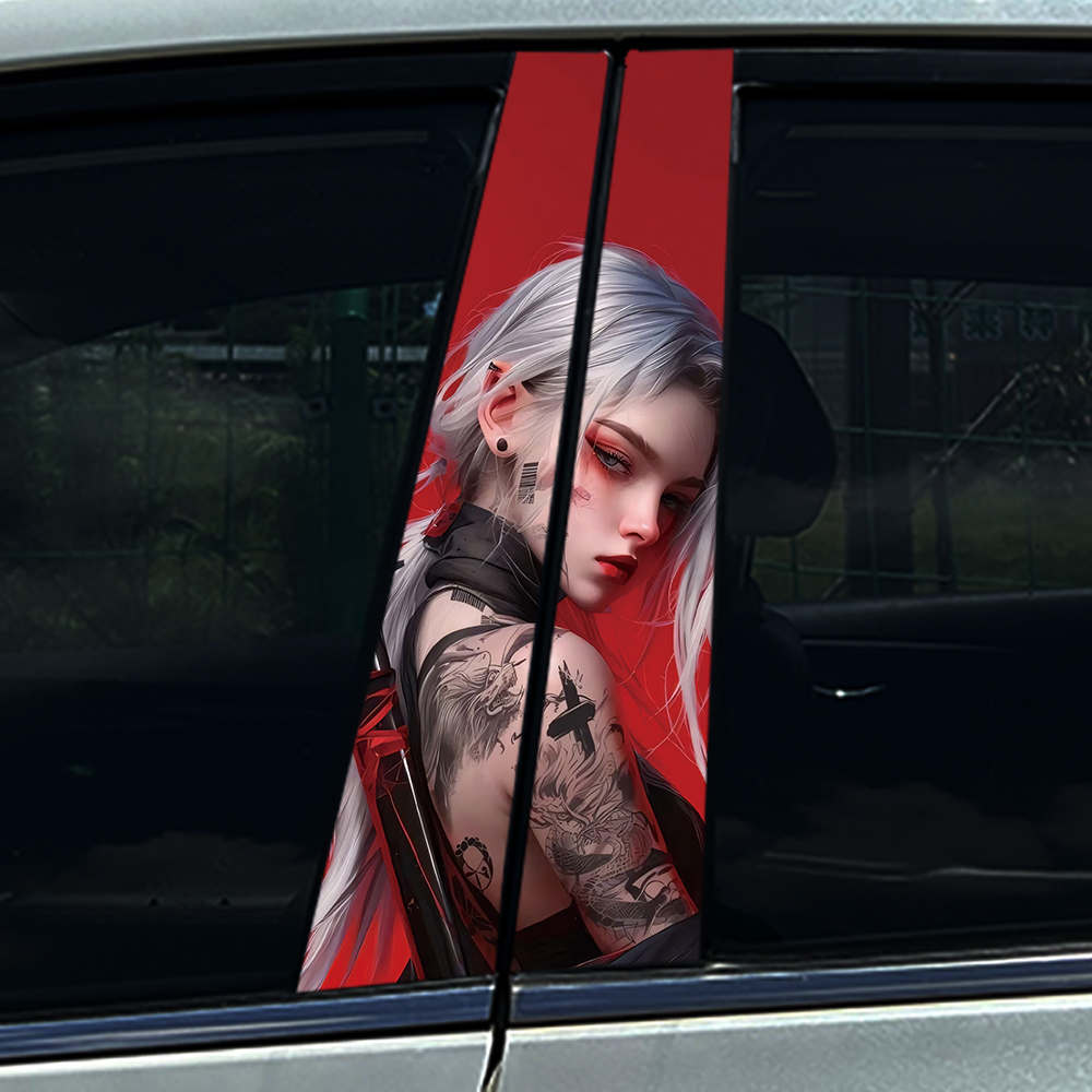 4Pcs/Set Neo-Tokyo White Hair  - Car Accessories In Tokyo ulasan dan harga