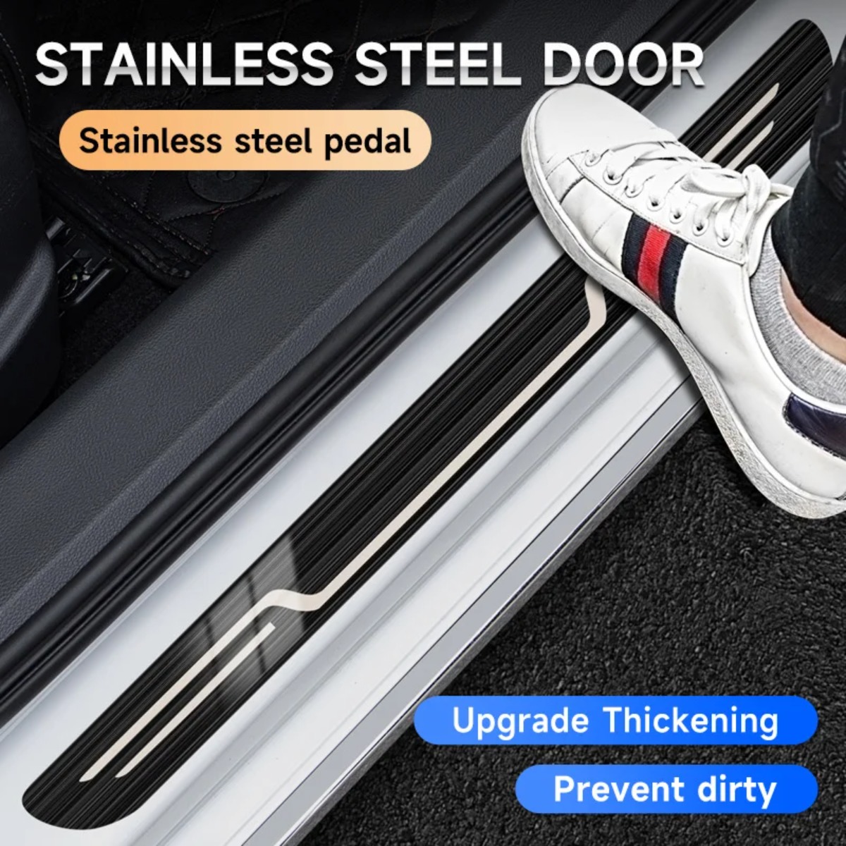 Car Door Sill Strip Stainless  - Car Accessories You Need ulasan dan harga