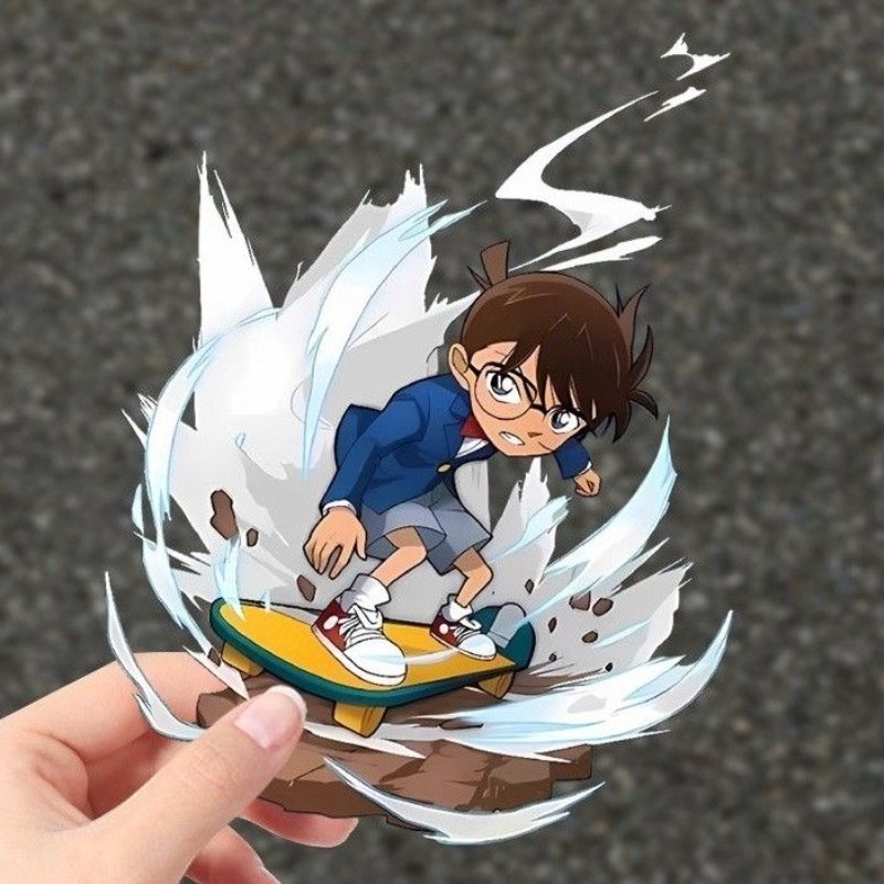Detective Conan Cartoon Skateb - Car Accessories For Decoration ulasan dan harga